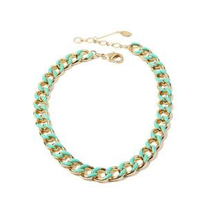 Amrita Singh BlueTurquoise Enamel Link Chain